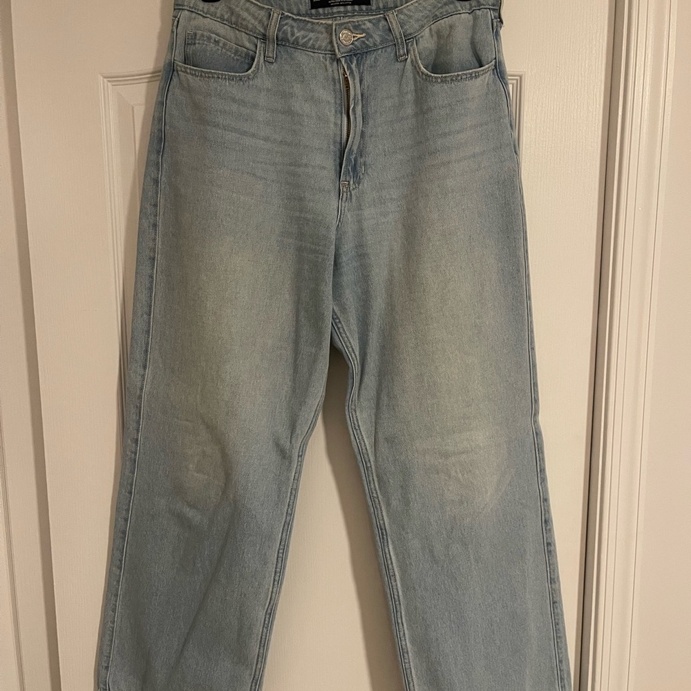 Hollister Light Blue Ultra High-Rise Baggy Jeans